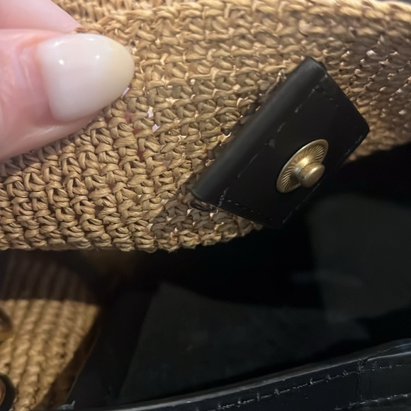 RAG & BONE Beige & Tan Revival Summer Raffia City Tote in natural/black - Picture 8 of 8